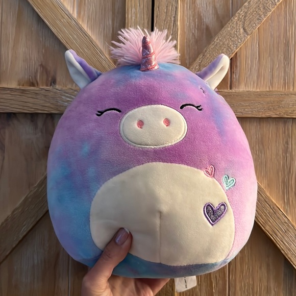 ⭐️3/$15 squishmallow pink horn unicorn with pink mohawk - Picture 3 of 11